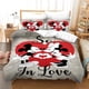 thumbnail image 1 of Black and White Disney Mickey Mouse Bedding Set Couples Minnie Mouse Bed Comforters Cover Set King Duvet Cover with Pillowcase173x218cm 2pcs Gao Jinjia LED, 1 of 2