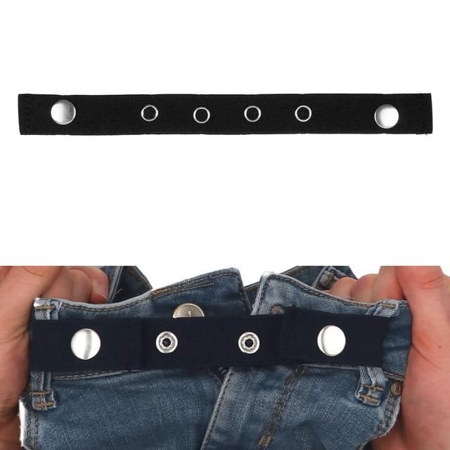 Cinturón elástico Perfecl para mujeres y niños embarazadas negro ajustable