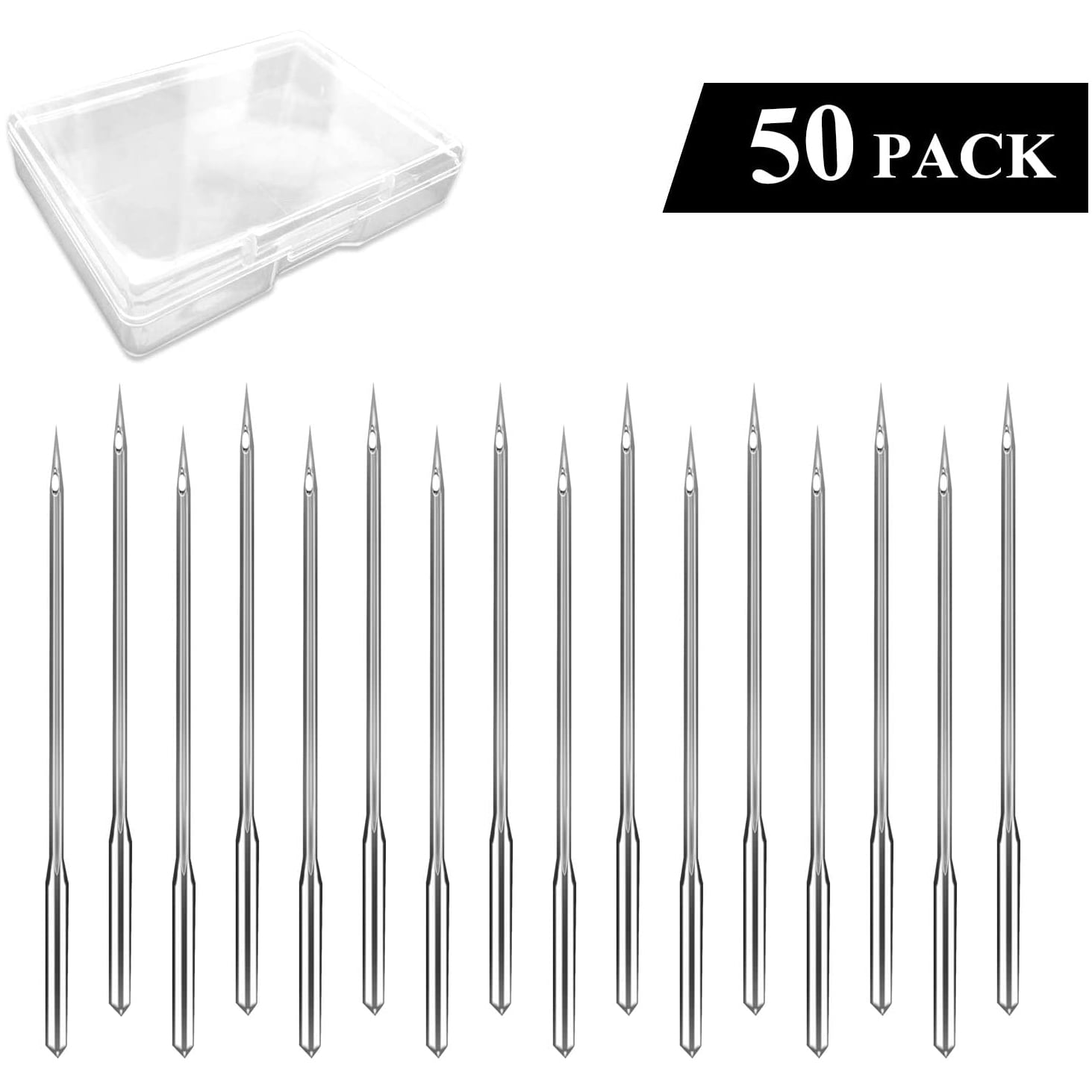 Sewing Machine Needles, 50 Count, Universal Regular Point for Singer ...