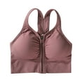 thumbnail image 5 of Darzheoy Sports Bras for Women Yoga Solid Sleeveless Cold Shoulder Casual Tanks Blouse Tops Intimates Push Up 75C/75D/80A/80B/80C/80D, 5 of 9