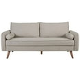thumbnail image 3 of Modway Revive Fabric Upholstered Sofa, Beige, 3 of 7