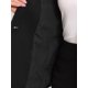 thumbnail image 5 of Blazer de solapa inspirador para mujeres con mangas 3/4, bolsillo, botón único, traje de trabajo XL negro, 5 of 6