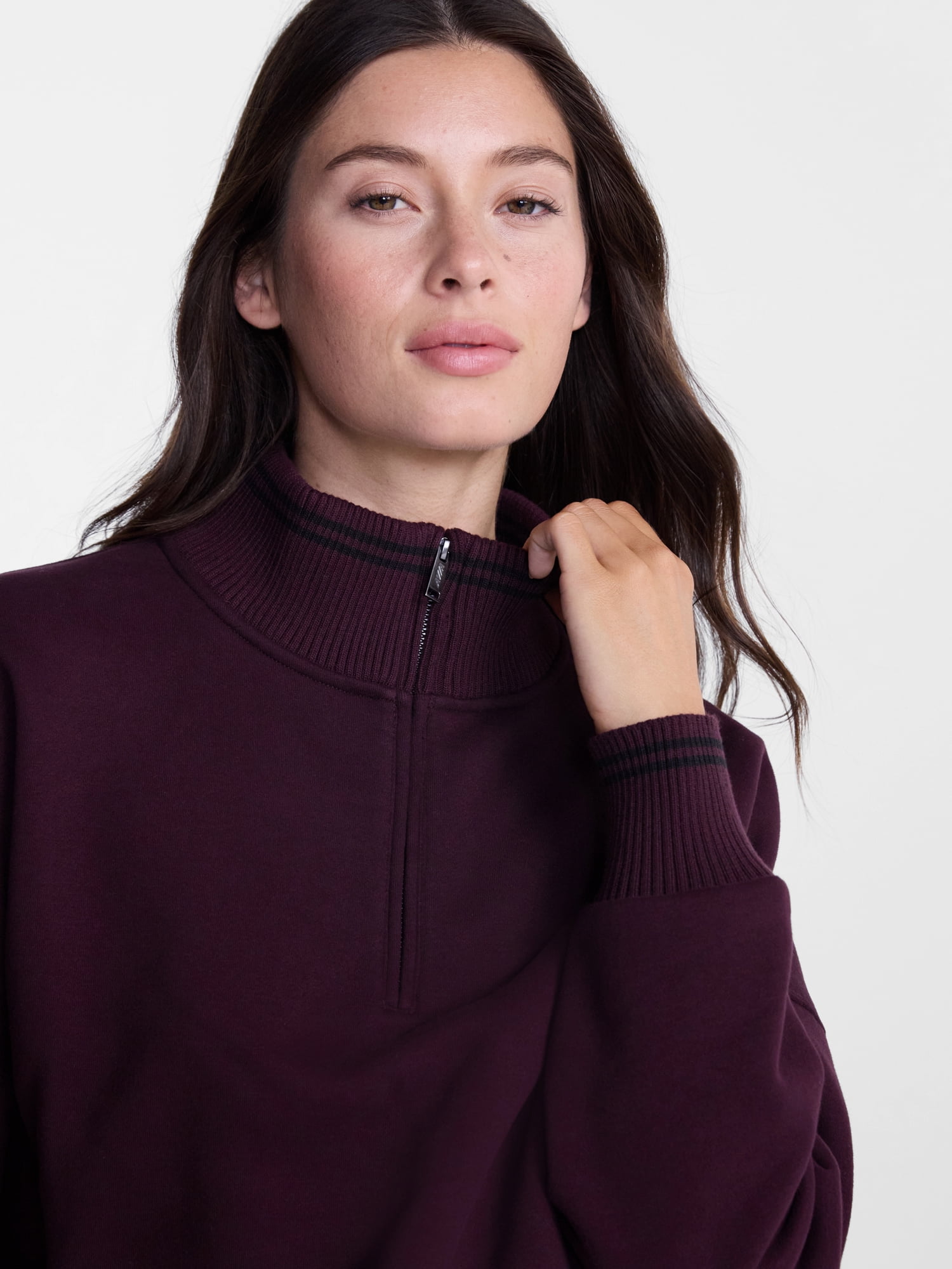 Avia Women's Quarter Zip Fleece Pullover, Sizes XS-XXXL