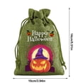 thumbnail image 4 of AZXY Halloween Drawstring Gift Bags Texture Pumpkin Print Candy Treat Pouches, Reusable Portable Multipurpose Goodie Sacks for Halloween Party Favors & Holiday Decor Storage, 4 of 7