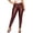 Red, variant on QHFBli Leather Pants for Women High Waist Stretch Tights Motorcycle Leggings with Pockets