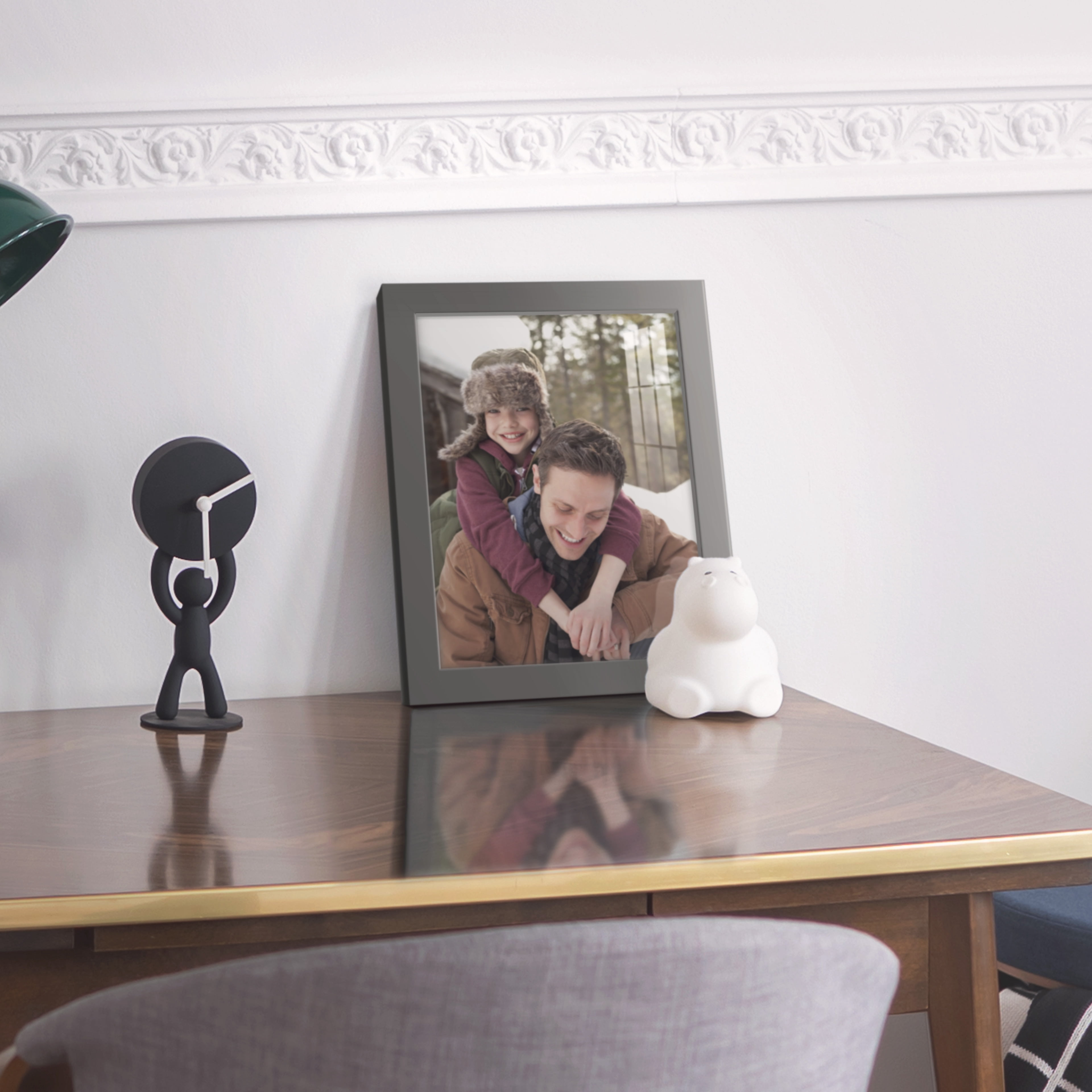 Modern Real Wood 8x10 inch Picture Frame in Gray