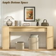 thumbnail image 5 of 71 Long Console Table, Wood Farmhouse Entryway Table for Living Room,Narrow Sofa Table for Front Door,Entry, Hallway,Natural, 5 of 11