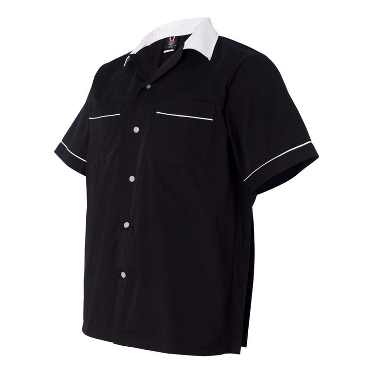 Hilton GM Legend Bowling Shirt, Black & White, Medium