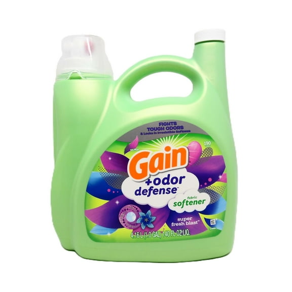 Ultra Gain Odor Defense Fabric Softener, Super Fresh Blast 140 oz. (190 Loads)