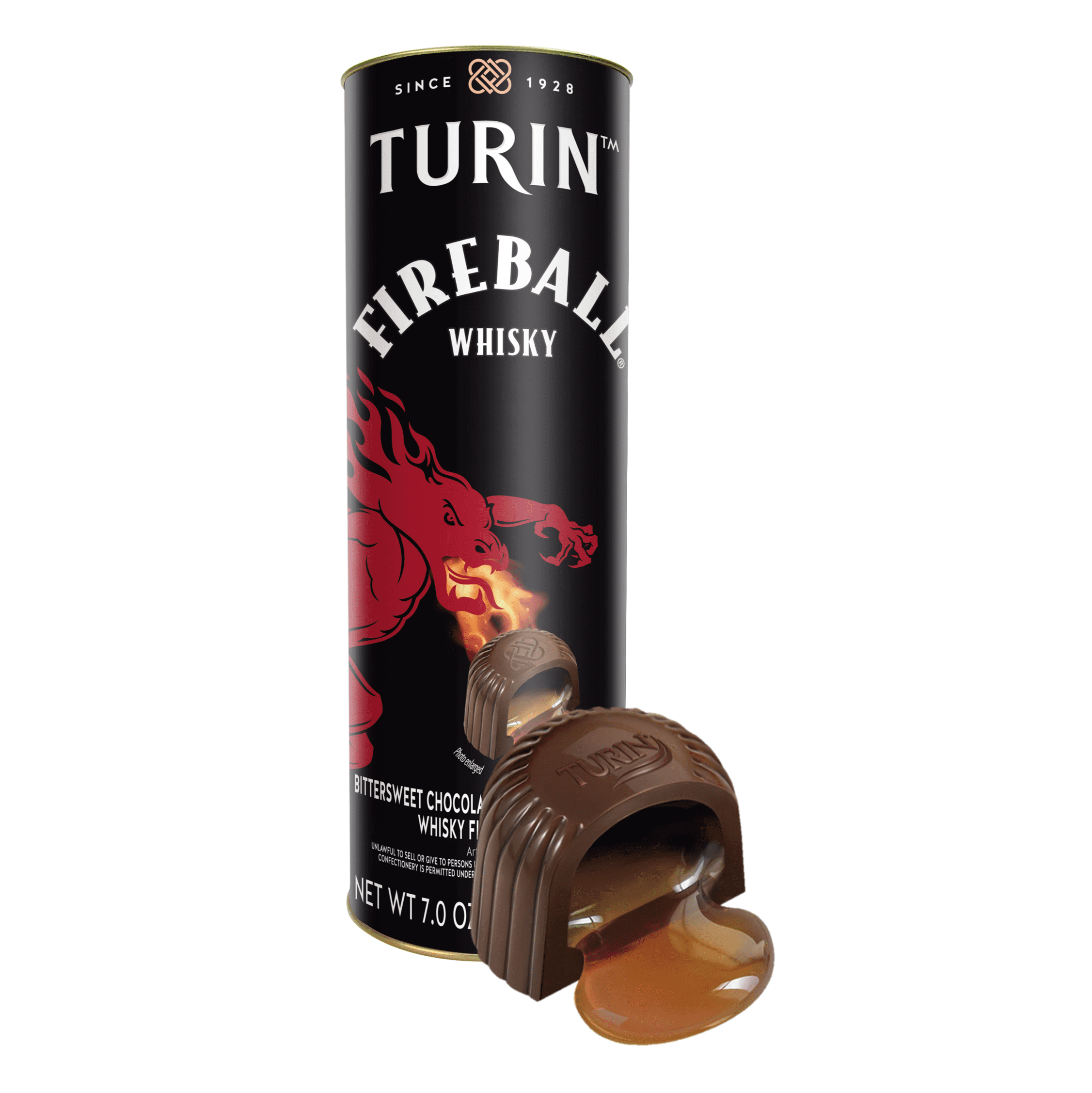 Turin Fireball Chocolate Truffles Everyday - 7 oz Tube