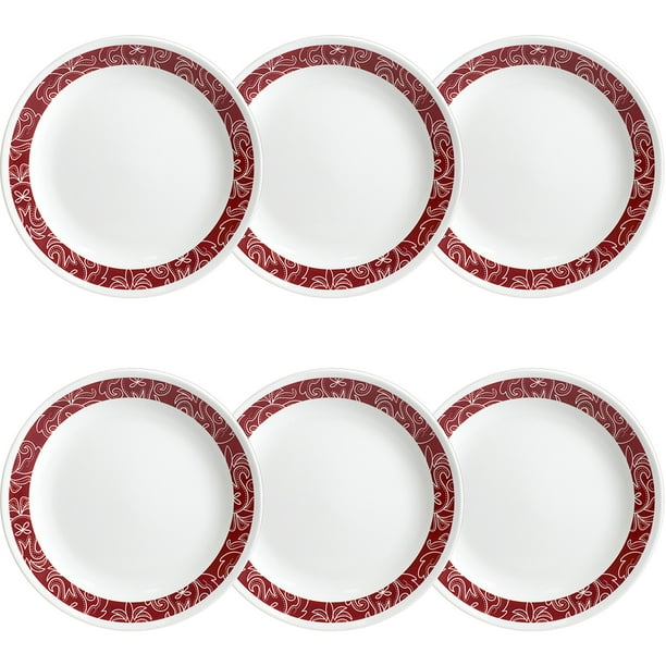Corelle Classic Bandhani 8.5" Lunch Plate, Set of 6
