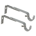 thumbnail image 4 of MERIVILLE Set of 2 Satin Nickel Curtain Drapery Rod Bracket for 3/4" Rod, Adjustable, 4 of 4