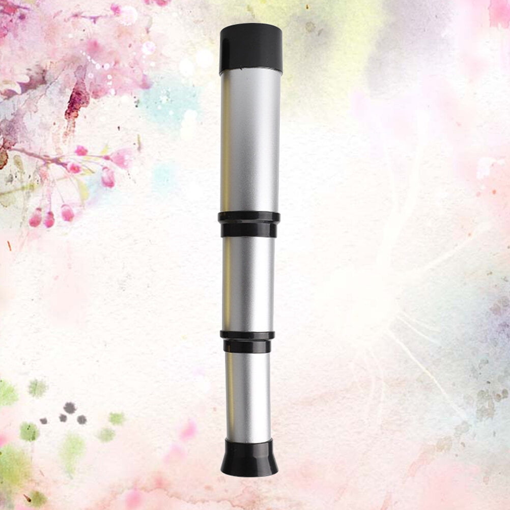 Single-Tube Telescope Retractable Telescope Science Experiment Toy Kids Telescope Toy (Silver)