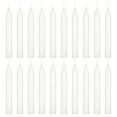 Mega Candles Ritual Taper Candles, 4 Inch x 1/2 Inch, Unscented, White, 20 Count