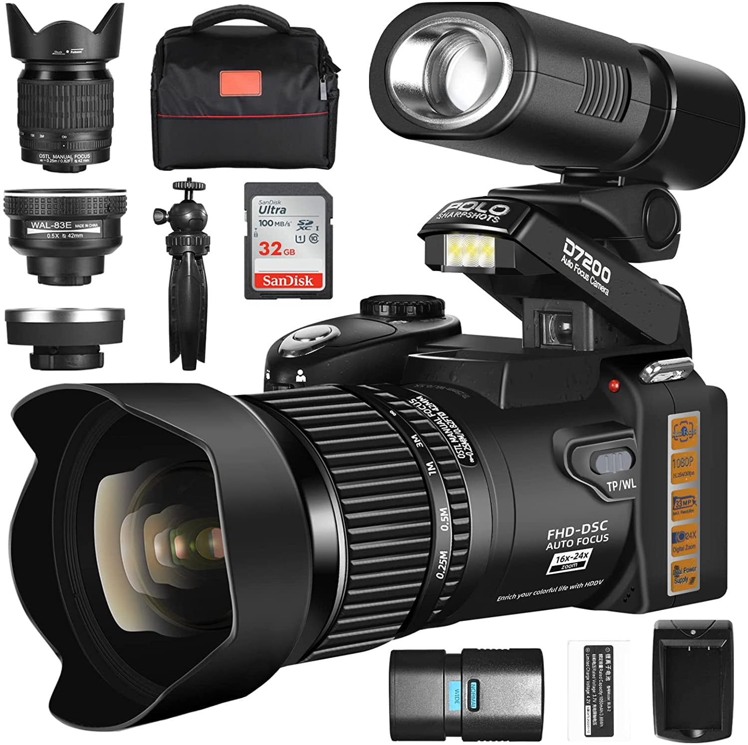 NBD DSLR Camera ,33MP Digital SLR Camera 4K Digital Camera Camcorder