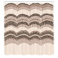 thumbnail image 2 of Ambesonne Tiles Shower Curtain, Antique Roman Retro Pattern, 69"Wx84"L, Brown Beige, 2 of 4