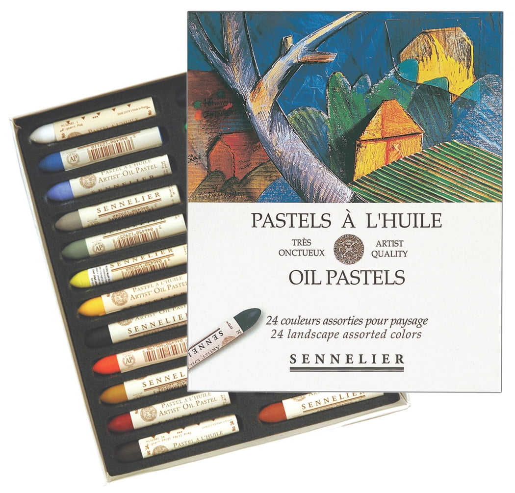Sennelier Oil Pastel Set, 24-Colors, Landscape