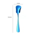 thumbnail image 2 of Rust-proof Kitchen Utensils Stainless Steel Spoon Gourd Shape Long Handle Colorful Dessert Cake Soup Salad Coffee Ice Cream Scoop Kitchen Utensil, 2 of 8