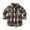Brown, variant on Zwiiyzr 2024 Toddler Baby Boys Girls Flannel Shirt Plaid Jacket Long Sleeve Lapel Button Down Pocketed Shirts Coats Shacket Cardigan Coat Outwear Brown for 18-24 Months