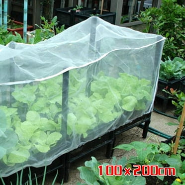 CPAN Garden Netting Mesh Cloth Insect Netting Garden Plant Crop Fruit Protective Net 2*1m Netting Protection Plant Cover,Reusable Barrier Protection Mesh for Protect Vegetables Plants from Animals