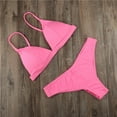 thumbnail image 3 of Prolriy Bikini Sets for Women Swimwear Solid Bikini Two Push Women Set Swimsuit Padded Up Swimwears Tankinis Set Womens Swimsuits Pink XL, 3 of 3
