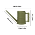 thumbnail image 3 of Long Spout Watering Can 54 Oz High Capacity Plastic Plants Sprinkler For Indoor Office Garden s Bamboo, 3 of 5