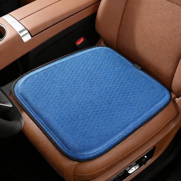 Almohadilla para asiento de coche con ventilación, soporte de refrigeración y calefacción, desmontable y portátil, 45x45 cm, material de sílice transpirable para uso en coche y hogar.