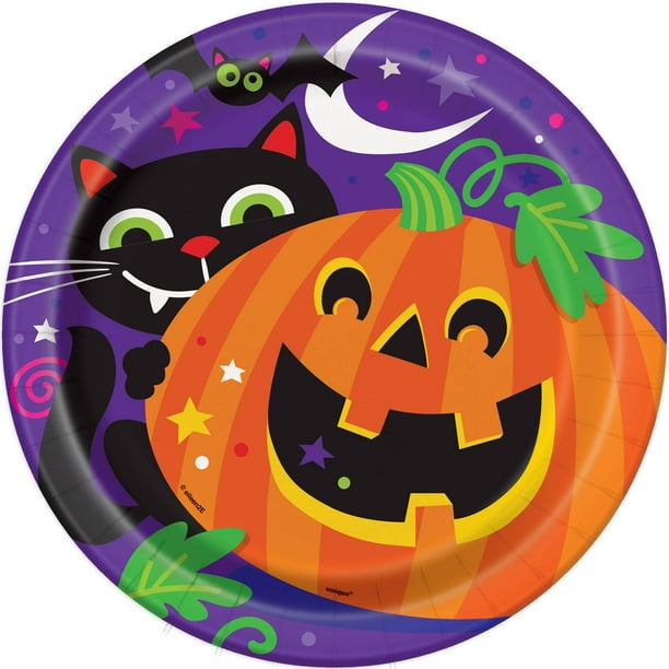 9" Happy Halloween Party Plates, 8ct