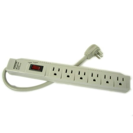 Wideskall 6 Outlet Power Electrical Wall Plug Socket Surge Protector Strip Switch Adapter price history on PriceWatchPro