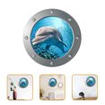 thumbnail image 3 of 2 hojas de la nueva etiqueta de la pared de la habitación de los niños Etiqueta de la pared 3D Etiqueta de delfín 3D realista HOMEMAXS MX16068329, 3 of 5