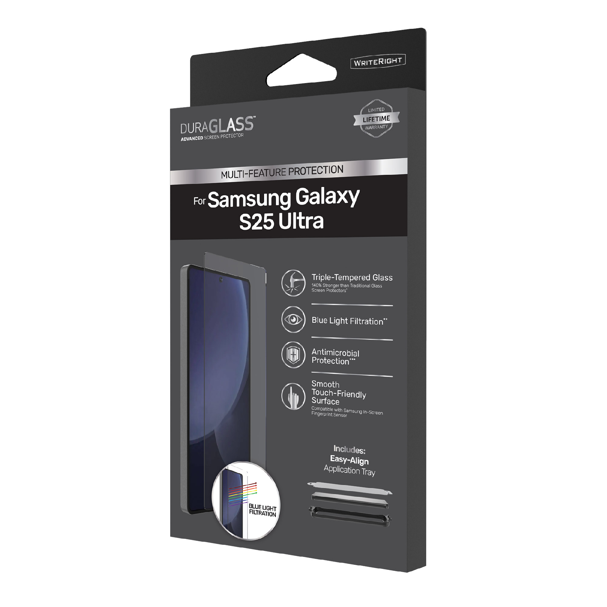 DuraGlass Advanced Glass Screen Protector for Samsung Galaxy S25 Ultra photo 7