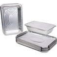 thumbnail image 4 of Displastible Disposable Aluminum Pans with Lids Freezer and Oven-Safe 2.25 Pans 10 Pack, 4 of 7