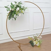 4 ft Gold Balloon Circle Metal Frame Round BACKDROP STAND Wedding Arch Party
