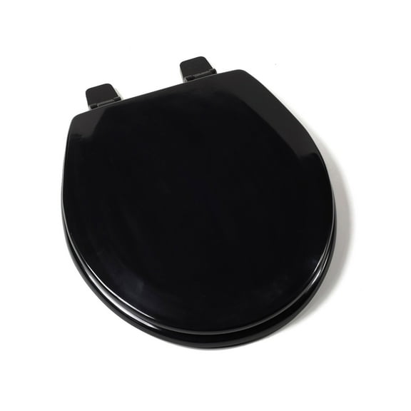 Jones Stephens C3b4r290 Comfort Seats Round Closed-Front Toilet Seat - Black