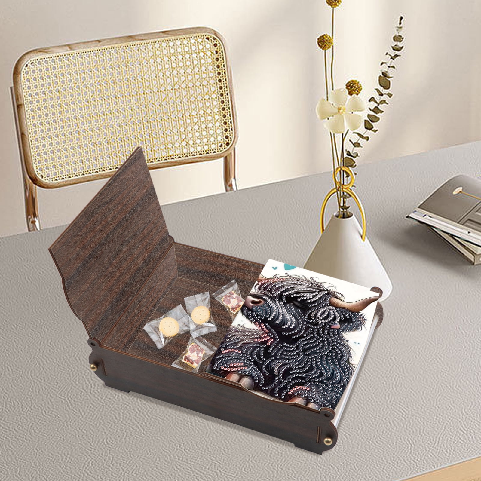 Diamond Painting Kit Storage Box Little Bull DIY Multi-Functional Craft Storage Box Ideal for Home Offices and Holiday Gifts