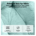 thumbnail image 4 of Comfy Saucer Chair for Adults, Soft Faux Fur Folding Lounge Chair for Bedroom Living Room Dorm Rooms Flexible Reading Chair for Teens Kids, X-Large Foldable Chair (Ottoman-Mint), 4 of 7