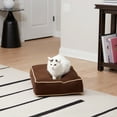 thumbnail image 3 of Happy Hounds Willow Small Cocoa Rectangle Pillow Style Cat Bed, 3 of 5