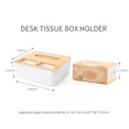 thumbnail image 3 of Amdohai Desk Tissue Box Holder Paper Towel Dispenser Desk Organizer Storage Organizer Caddy Garbage Bags Paper Extraction Dispenser for Bathroom Vanity Countertop, 3 of 7