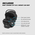 thumbnail image 3 of Baby Jogger City Select 2 Travel System, Eco Collection, Infant Essentials Bundle Includes City GO 2 Infant Car Seat, Extra Car Seat Base, Belly Bar & Parent Console, 3 of 8