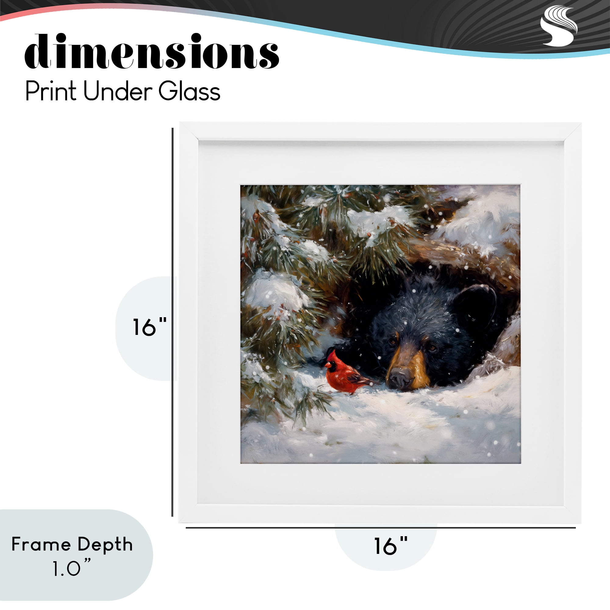 Stupell Industries Warm Watch From The Den White Framed Print Under Glass, design by Tina LeCour