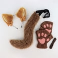 thumbnail image 2 of TAIAOJING Party Cat Ears Headband With Cute Cat Gloves And Tail Set For Costumes Party, 2 of 4