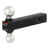 CURT 45002 Multi-Ball Trailer Hitch Ball Mount, 2, 2-5/16-Inch Balls, Fits 2-Inch Receiver, 10,000 lbs