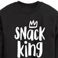 thumbnail image 3 of Instant Message - Snack King - Toddler & Youth Crewneck Fleece Sweatshirt, 3 of 6
