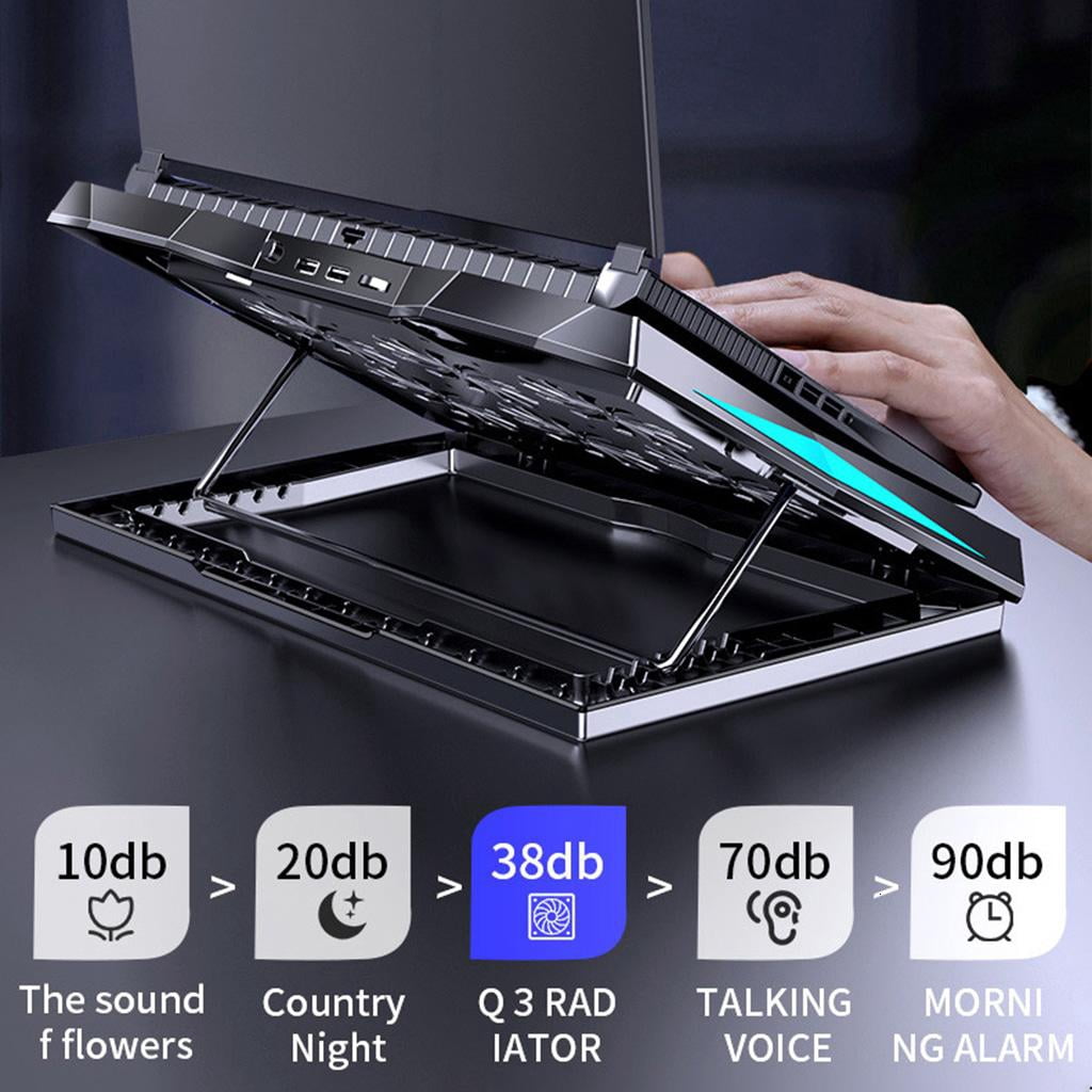 Adjustable Notebook Radiator Fan Bracket Game Lifting Folding Desktop Laptop Cooling Base Pad 12-17Inch 6 Angles