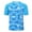 Blue, variant on Men's Short Sleeve Swim Shirts Rash Guard UPF 50+ Quick Dry Shirt for Men Running Tops Blue M
