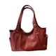thumbnail image 3 of Bolso de hombro para mujer, moderno, de piel sintética, con asa superior, para ir de compras, viajar y trabajar. Rojo, 3 of 9