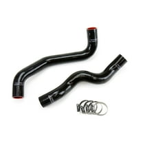 HPS 57-1049-BLK-2 Black Silicone Radiator Hose For 2009-2020 370Z 3.7L VQ37VHR