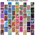thumbnail image 4 of Indie Room Decor Aesthetic TikTok, Cute Room Decor For Teen Girls, Posters for Room Aesthetic, Hippie Trippy Kidcore Y2K Wall Collage Kit for Teen Bedroom Decor Aesthetic Preppy 103pcs, 4 of 8