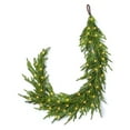 thumbnail image 2 of Prelit Norfolk Pine Christmas Garland with 50 LED Lights – Real Touch Faux Greenery Garland for Holiday Indoor Mantle, Table, and Christmas Decorations 6Ft, 2 of 8