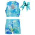 thumbnail image 2 of Aideaone Gymnastics Leotards for Girls with Shorts Sparkly Ballet Dance Unitards Biketards 5-10Y, 2 of 7
